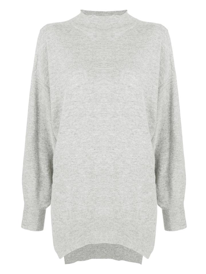 Pinko High Neck Oversized Sweater - Grey