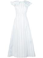 Calvin Klein 205w39nyc Striped Pioneer Dress - White