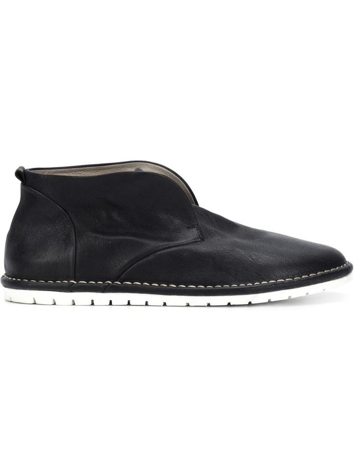Marsèll Rigid Sole Ankle Boots, Men's, Size: 40, Black, Leather/rubber
