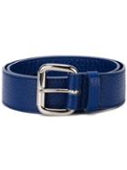 Orciani Square Buckle Belt, Women's, Size: 85, Blue, Leather