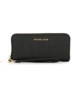 Michael Michael Kors 'jet Set Travel' Wristlet, Black, Leather