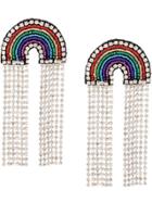 Venessa Arizaga Rainbow Sparkle Clip-on Earrings - Multicolour