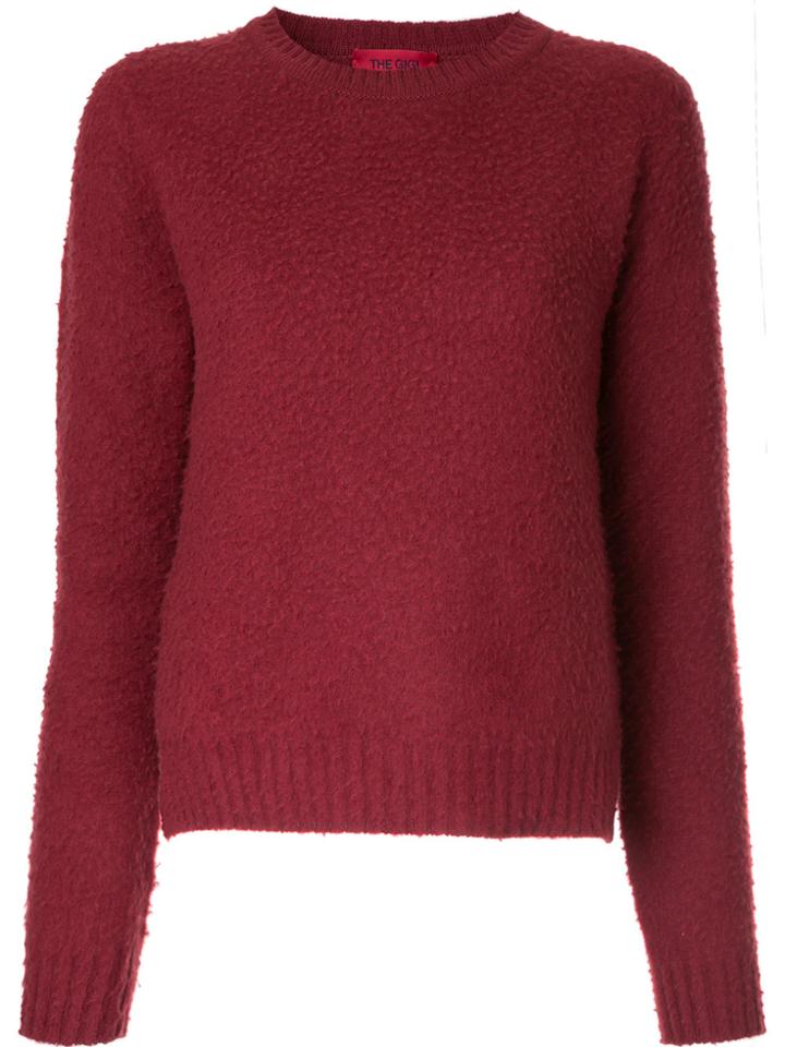 The Gigi Round-neck Sweater - Red