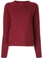 The Gigi Round-neck Sweater - Red