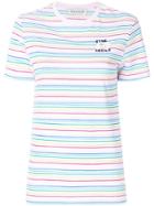 Être Cécile Striped Logo T-shirt - Multicolour