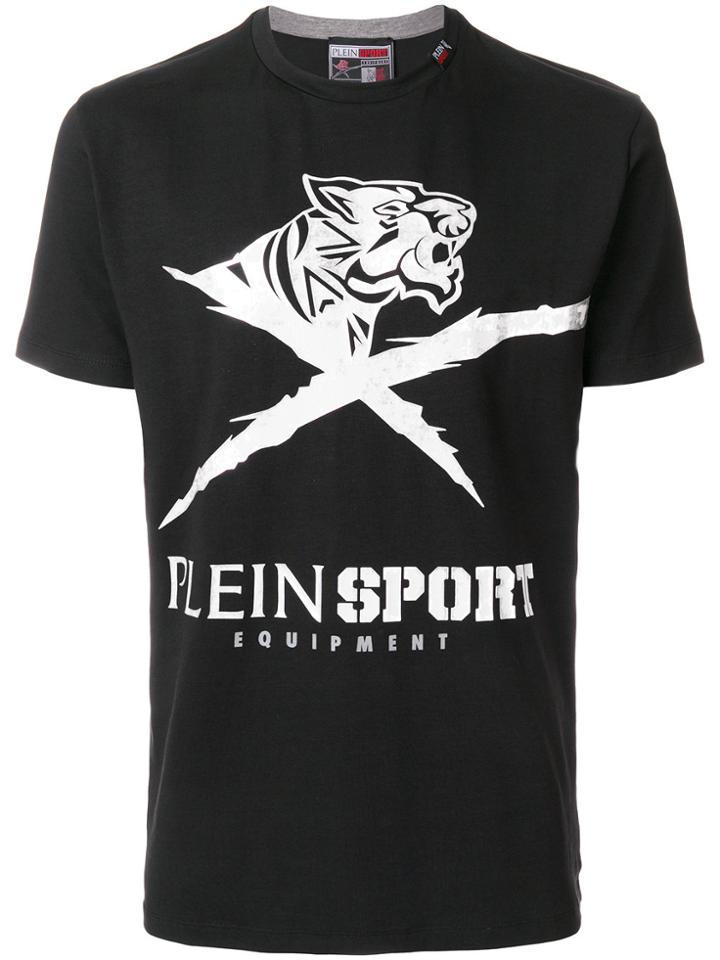 Plein Sport Chest Print T-shirt - Black
