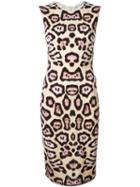 Givenchy Fitted Leopard Print Dress, Women's, Size: S, Nude/neutrals, Viscose