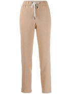 Peserico Drawstring Taped Trackpants - Neutrals