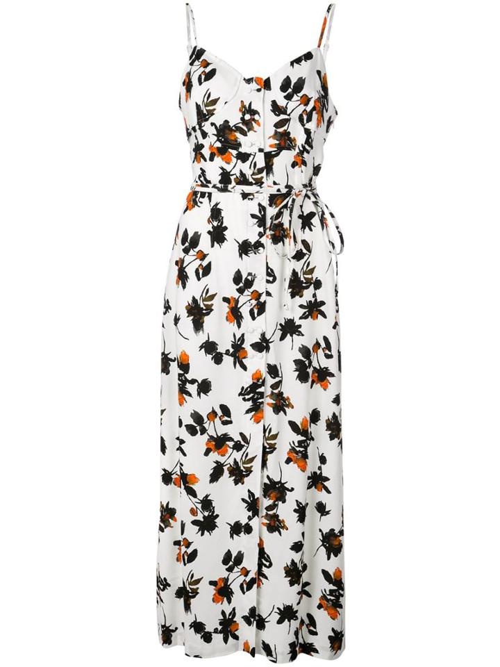 Derek Lam Floral Maxi Dress - White