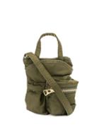 Sacai Zipped Compartment Shoulder Bag - Green