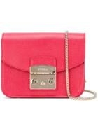 Furla Mini Metropolis Crossbody Bag, Women's, Red, Leather