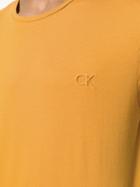 Calvin Klein Jeans Embossed Logo T-shirt - Yellow & Orange