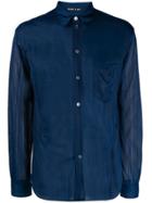 Helmut Lang Pre-owned Long-sleeve Perforated Shirt - Blue