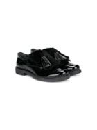 Florens Teen Fringed Loafers - Black
