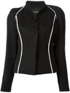Jean Louis Scherrer Vintage Contrast Trim Jacket - Black