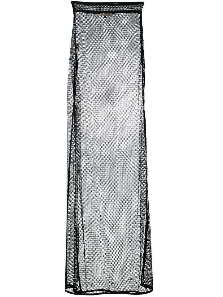 Murmur - Cage Maxi Skirt - Women - Polyester - L, Black, Polyester