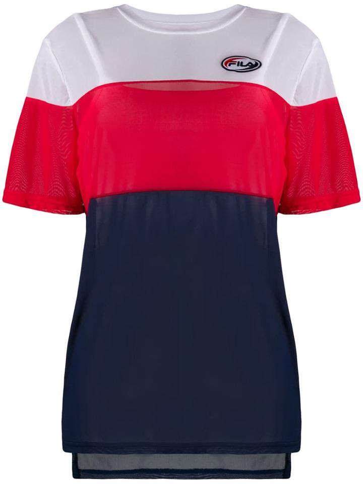 Fila Reina Colour-block T-shirt - Blue