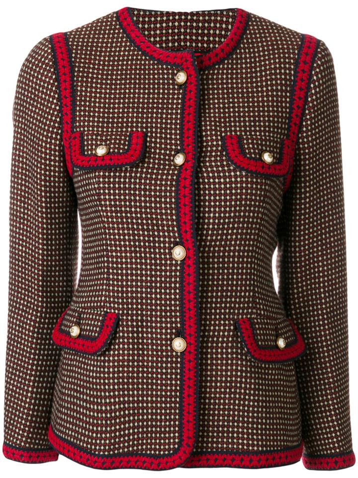 Gucci Polka Dot Pattern Jacket - Brown