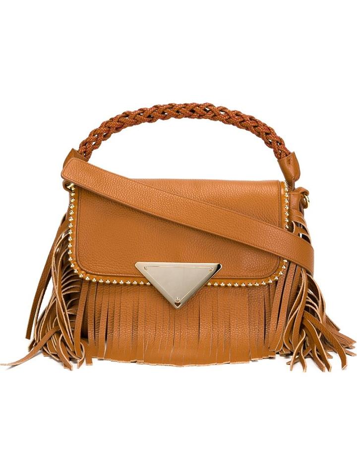 Sara Battaglia Amber Tote, Women's, Brown, Calf Leather