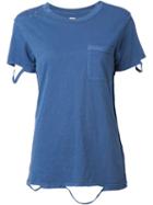 Nsf Distressed T-shirt, Women's, Size: S, Blue, Cotton