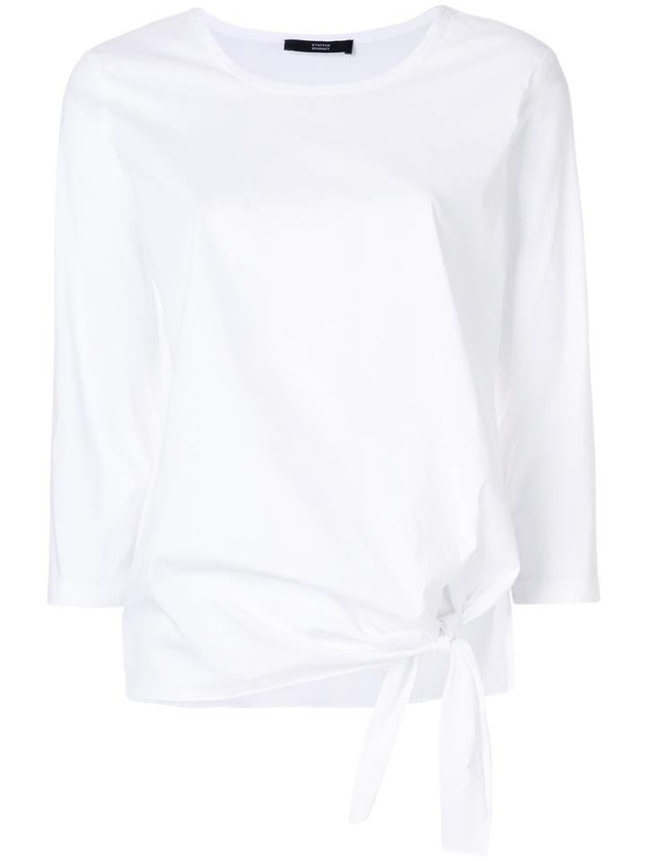 Steffen Schraut Tied Detail Blouse - White