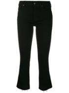 7 For All Mankind Cropped Flared Jeans - Black