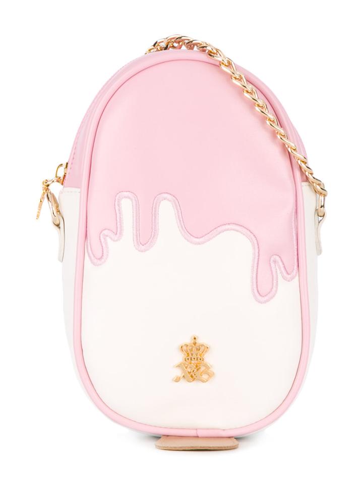 Xavem Kids - Strawberry Ice-cream Shoulder Bag - Kids - Leather - One Size, Pink/purple