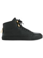 Buscemi Mid-top Lock Sneakers - Black