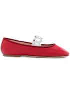 Red Valentino Studded Strap Ballerinas