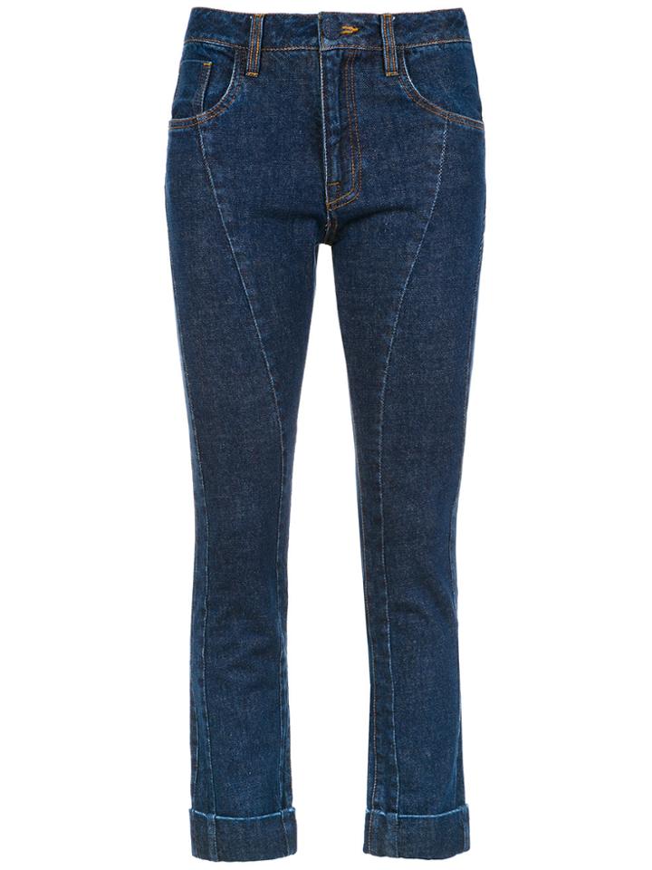 Andrea Bogosian Cropped Jeans - Blue