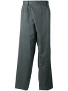 Kolor - Asymmetric Loose-fit Trousers - Men - Cupro/wool - 3, Grey, Cupro/wool