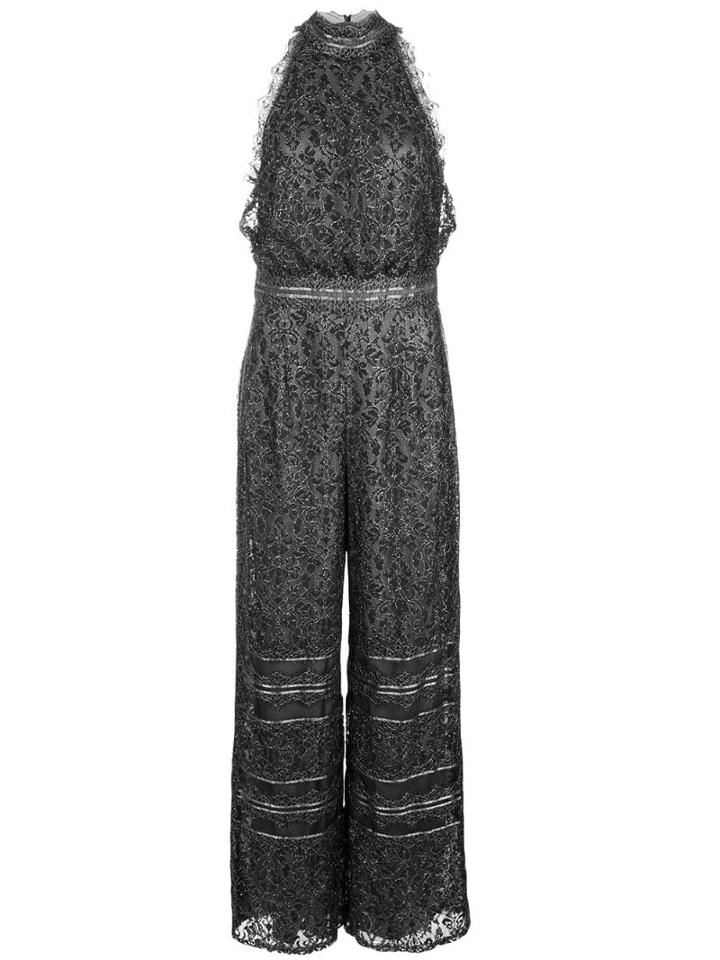 Tadashi Shoji Palazzo Trousers Jumpsuit - Black