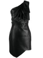 Alexandre Vauthier Ruffle Trim Asymmetric Dress - Black