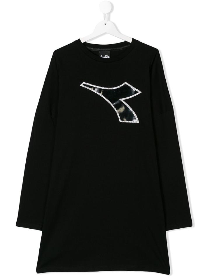 Diadora Junior Teen Logo Printed Dress - Black