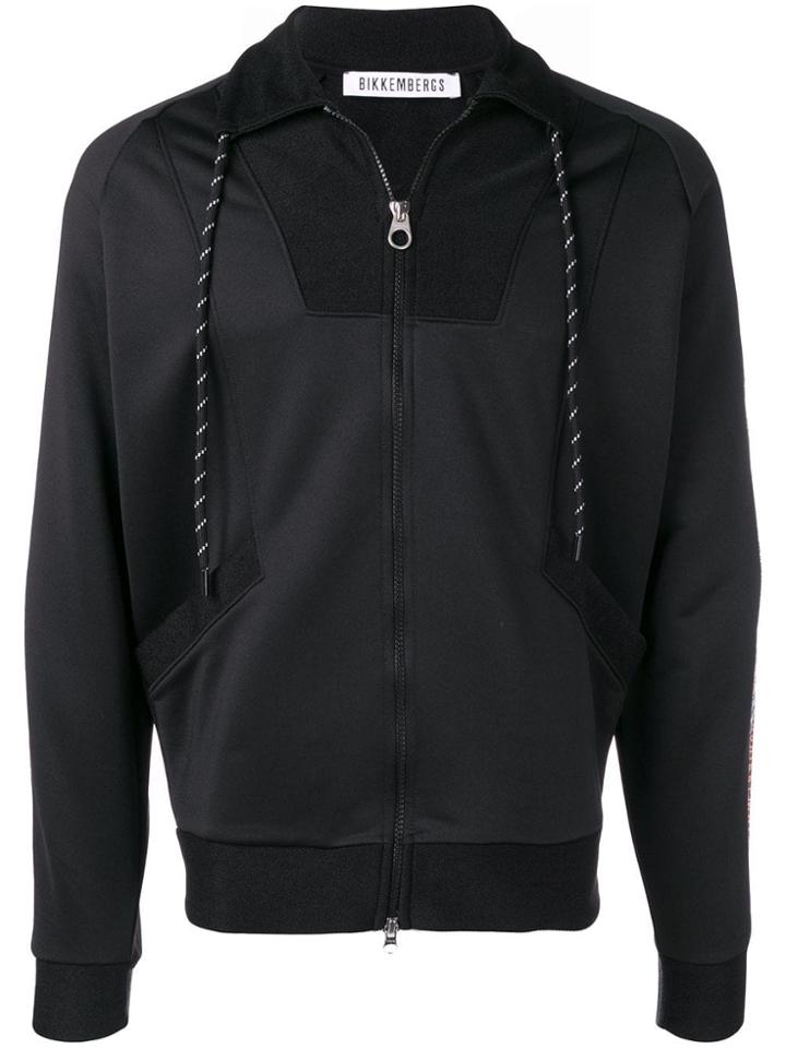 Dirk Bikkembergs Logo Stripe Track Jacket - Black