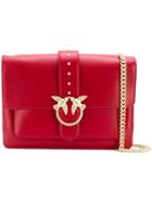 Pinko Foldover Top Crossbody Bag - Red