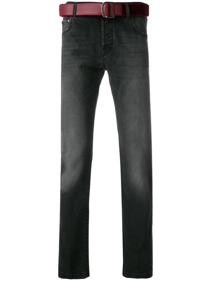 Kiton Straight Leg Jeans - Grey