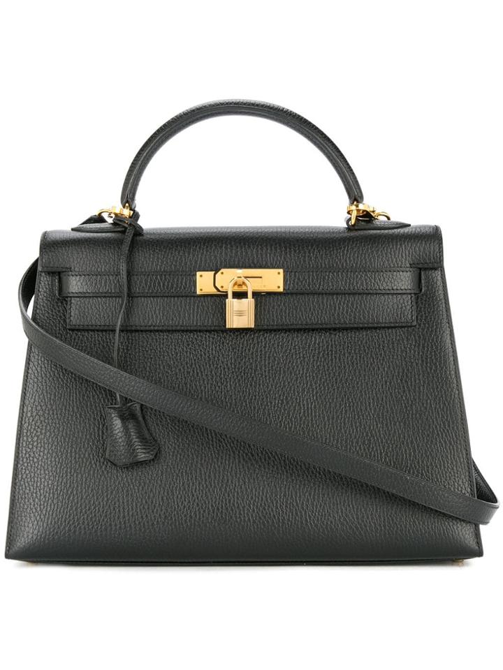 Hermès Vintage Kelly 32 Sellier 2way Bag - Black