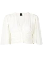 Pinko Ginevra Cropped Shirt - White