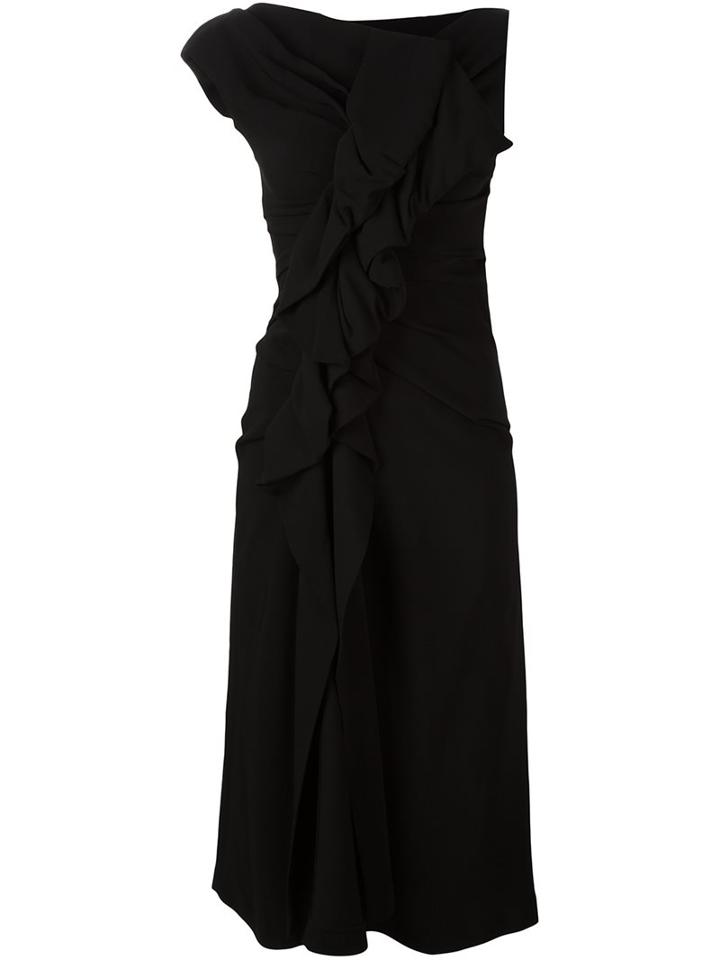 Plein Sud Ruffled Asymmetric Dress