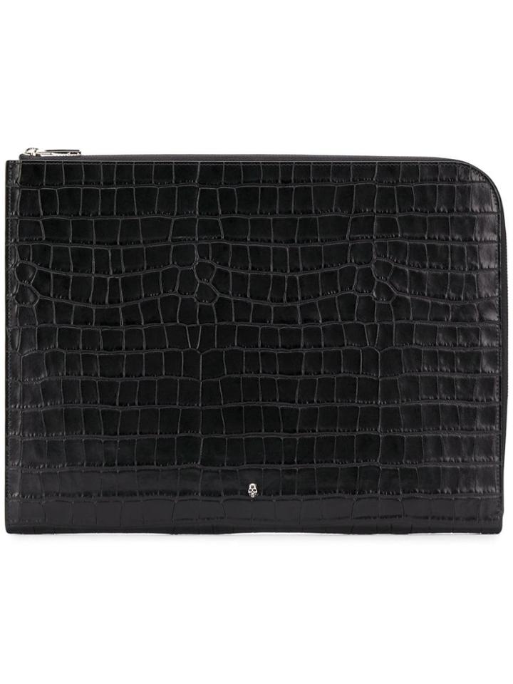 Alexander Mcqueen Skull Pouch Bag - Black