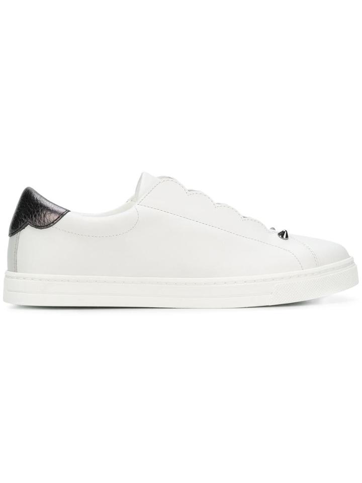 Fendi Logo Low-top Sneakers - White