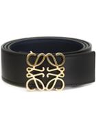 Loewe Anagram Buckle Belt, Size: 100, Black, Calf Leather