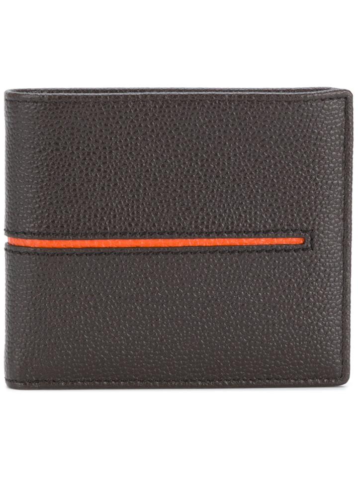 Tod's Contrast Stripe Wallet - Brown