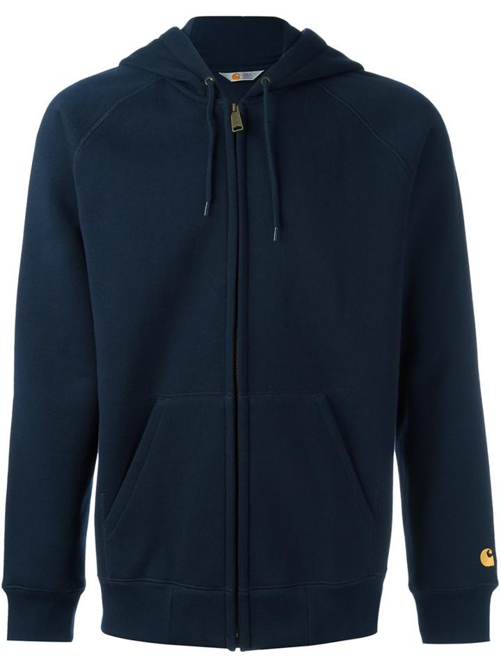 Carhartt 'chase' Hoodie, Men's, Size: Small, Blue, Cotton/polyester