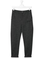 John Richmond Junior Teen Houndstooth Pattern Trousers - Black