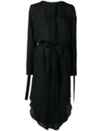 Calvin Klein Collection - Tie Fastened Dress - Women - Silk - 40, Black, Silk