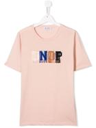 Dondup Kids Fringed Logo T-shirt - Pink