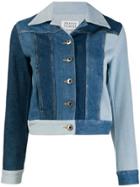 Maison Margiela Colour Block Denim Jacket - Blue