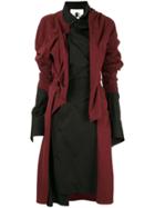 Aganovich Deconstructed Jersey Shirt Dress - Red